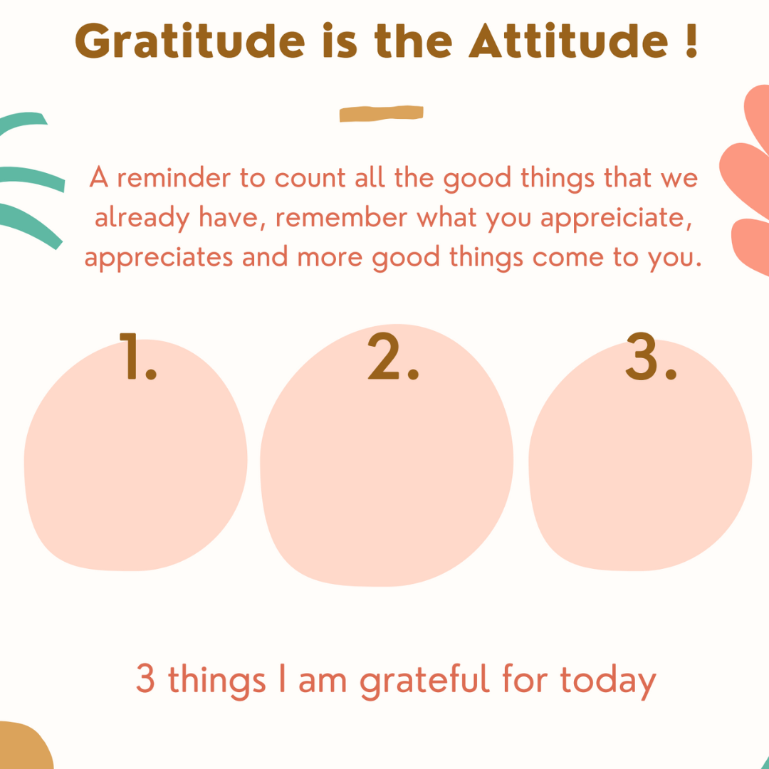 Gratitude is the Attitude